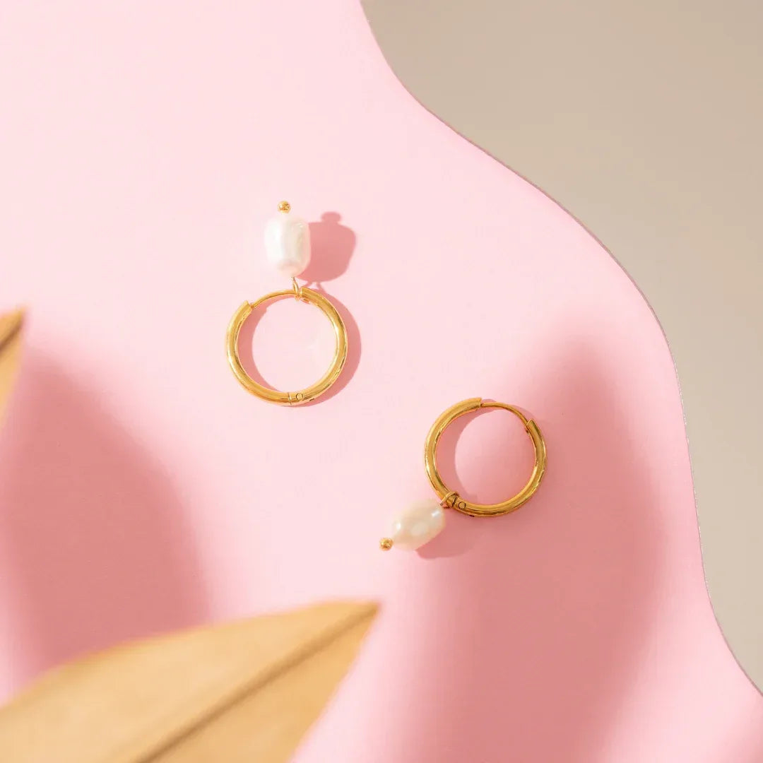 waterproof - Pearl Earrings - Sunny Sunday