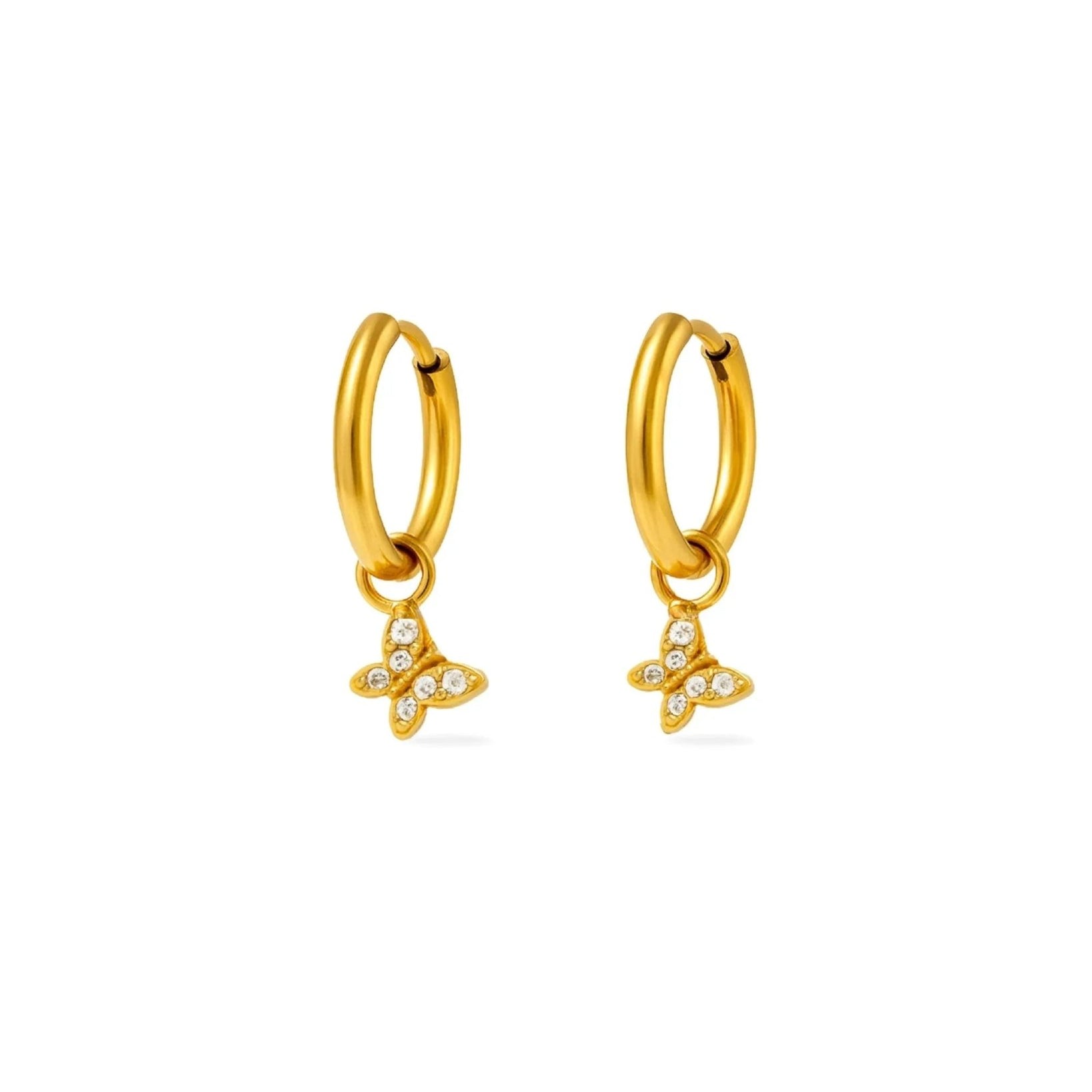 waterproof - Sparkling Huggies Earrings - Sunny Sunday