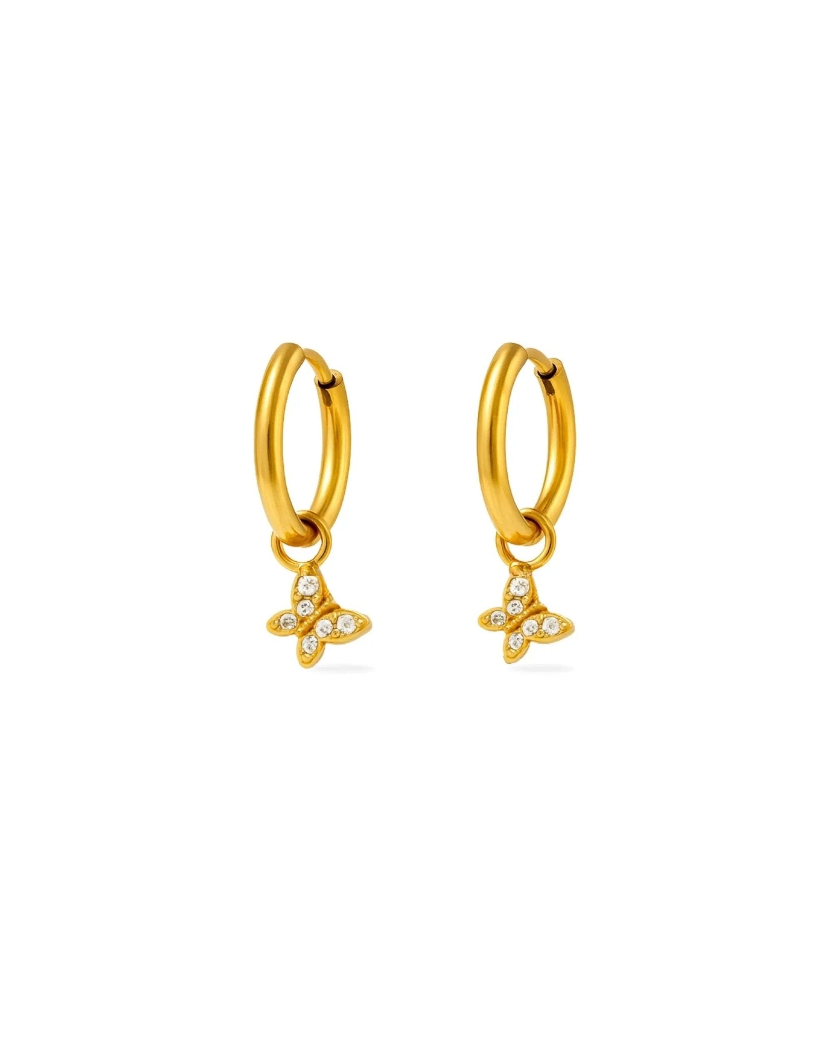 waterproof - Sparkling Huggies Earrings - Sunny Sunday