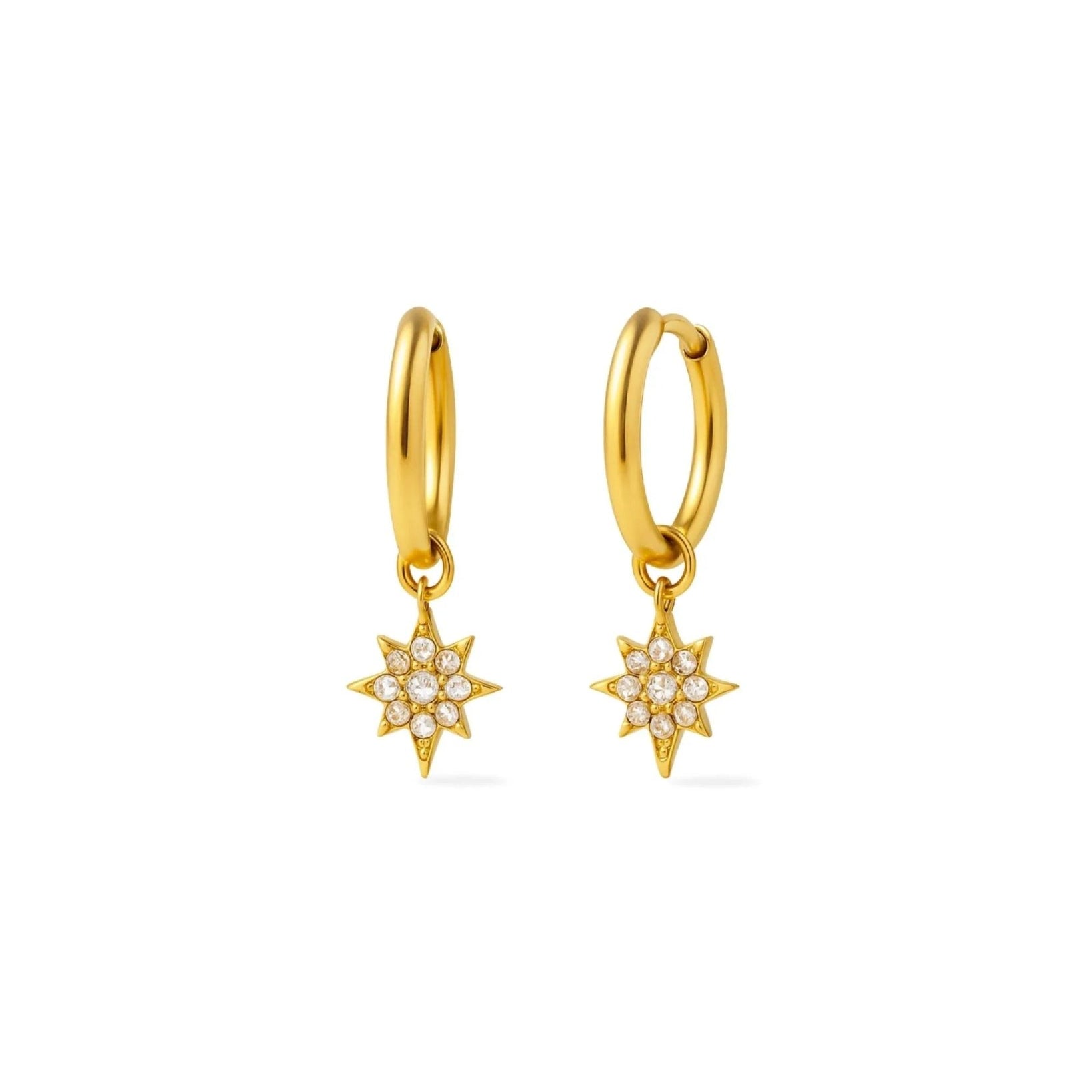 waterproof - Sparkling Huggies Earrings - Sunny Sunday
