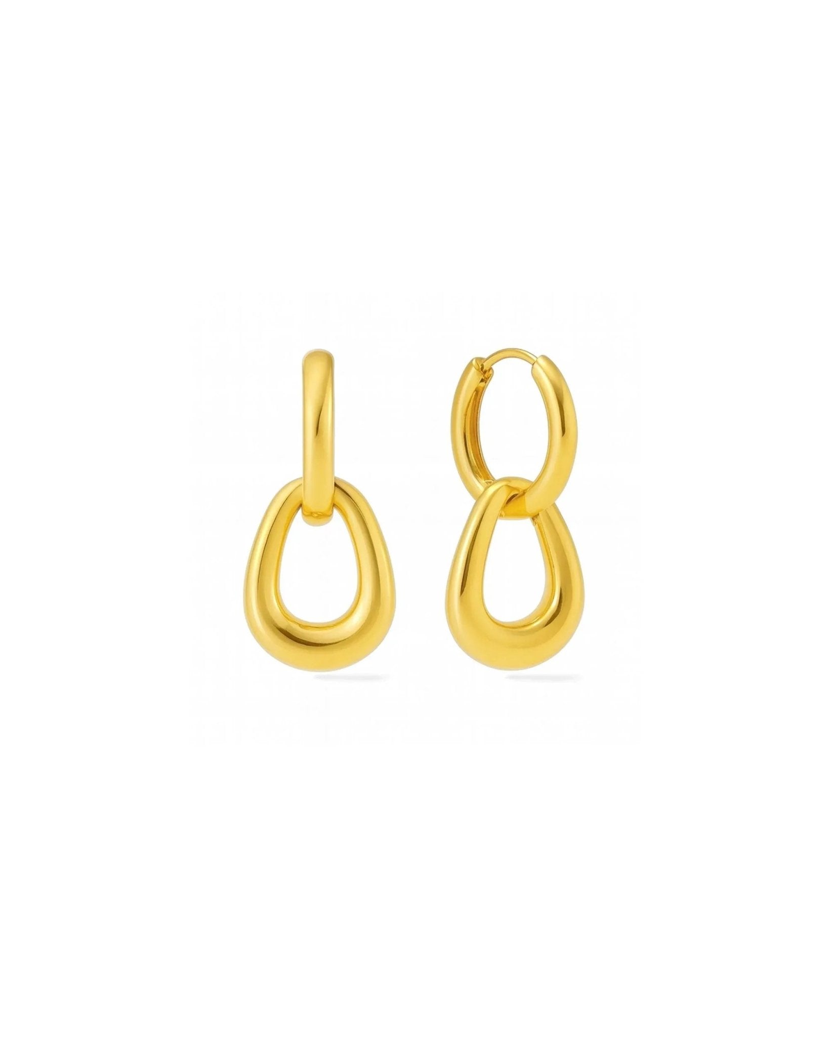 waterproof - Taylor Double Hoops - Sunny Sunday