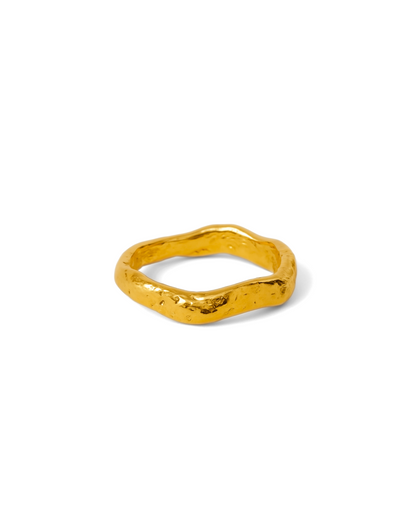 Bague ondulée moderne