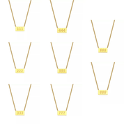 waterproof - Angel Number Necklace - Sunny Sunday