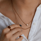 waterproof - Heart Shaped Initial Necklace - Sunny Sunday