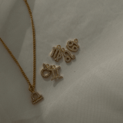 waterproof - Pavé Zodiac Necklace - Sunny Sunday