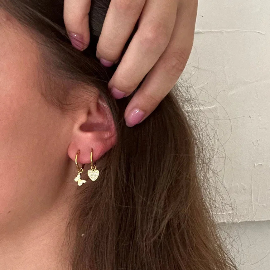 waterproof - Sparkling Huggies Earrings - Sunny Sunday